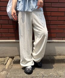 w closet | パールスウェットパンツ(その他パンツ)