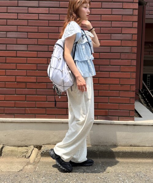 w closet(ダブルクローゼット)の「パールスウェットパンツ(その他パンツ・レディース・イエロー/アイボリー/ブルー・FREE)」の20枚目の写真