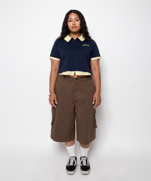 PUNYUS(プニュズ)の「【NEW SIZE】PUNYUSロゴカーゴハーフパンツ(カーゴパンツ・レディース・ブラウン/ブラック・5/4/3/2/1)」の10枚目の写真