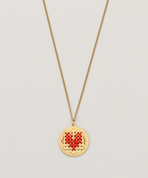 VERMEIL par iena(ヴェルメイユパーイエナ)の「L'EIGHT STUDIO レイトスタジオ BASE NECKLACE HEART(ネックレス・レディース・レッド・FREE)」の1枚目の写真