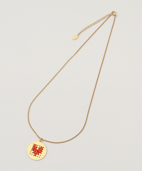 VERMEIL par iena(ヴェルメイユパーイエナ)の「L'EIGHT STUDIO レイトスタジオ BASE NECKLACE HEART(ネックレス・レディース・レッド・FREE)」の2枚目の写真