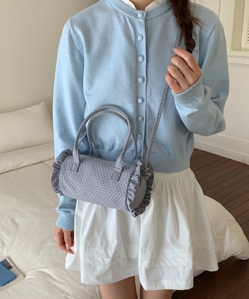 mebole(メボレ)の「2way dot round bag(ショルダーバッグ・レディース・アイボリー/ピンク/ブルー/ネイビー・FREE)」の11枚目の写真