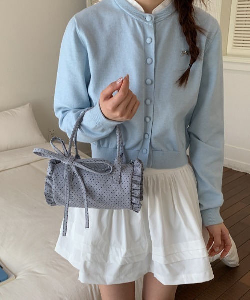 mebole(メボレ)の「2way dot round bag(ショルダーバッグ・レディース・アイボリー/ピンク/ブルー/ネイビー・FREE)」の12枚目の写真
