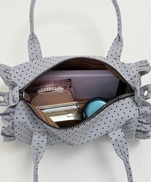 mebole(メボレ)の「2way dot round bag(ショルダーバッグ・レディース・アイボリー/ピンク/ブルー/ネイビー・FREE)」の21枚目の写真