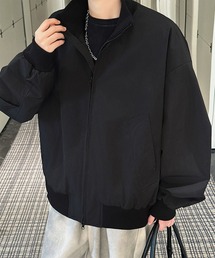 Y2K オーバーサイズ スタンドカラー MA-1ジャケット WO26W6OT01