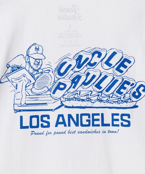 California General Store(California General Store)の「<Uncle Paulie's>ロゴ プリント Tシャツ(Tシャツ/カットソー・メンズ・ホワイト・M/L/XL)」の2枚目の写真