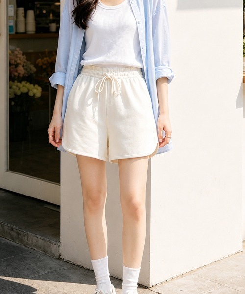 Miniministore(ミニミニストア)の「ショートパンツ レディース スポーツ(その他パンツ・レディース・ブラック/ピンク/アイボリー/ダークグレー・FREE)」の1枚目の写真