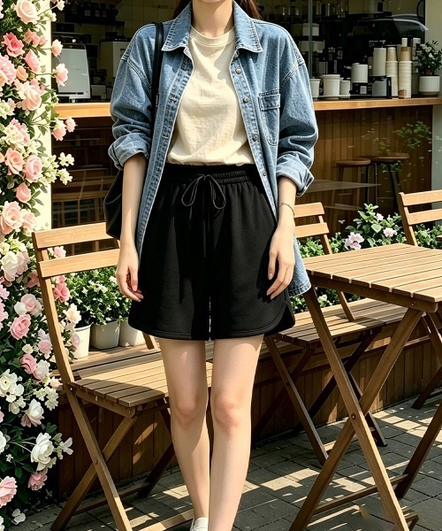 Miniministore(ミニミニストア)の「ショートパンツ レディース スポーツ(その他パンツ・レディース・ブラック/ピンク/アイボリー/ダークグレー・FREE)」の19枚目の写真