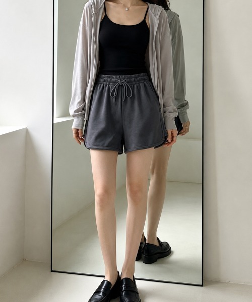 Miniministore(ミニミニストア)の「ショートパンツ レディース スポーツ(その他パンツ・レディース・ブラック/ピンク/アイボリー/ダークグレー・FREE)」の17枚目の写真