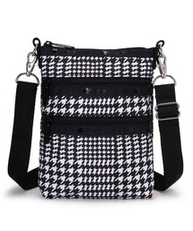3 ZIP CROSSBODY シティハウンドトゥース