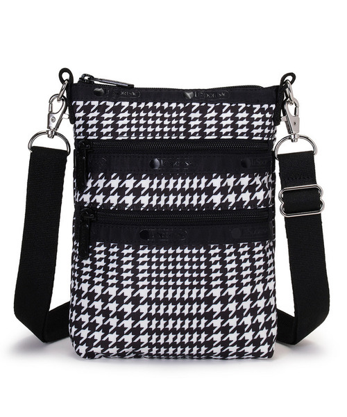 LeSportsac(レスポートサック)の「3 ZIP CROSSBODY シティハウンドトゥース(ショルダーバッグ・レディース・ブラック・FREE)」の1枚目の写真