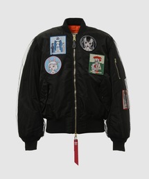 KIDILL（キディル）の「KIDILL × ALPHA INDUSTRIES COLLABORATION BABYART MA-1 FLIGHT JACKET EMBROIDERED PATCH ARTWORK BY TREVOR BROWN（MA-1）」