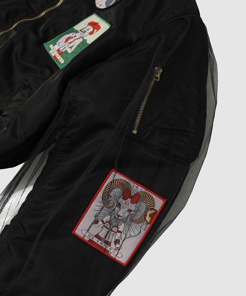 KIDILL(キディル)の「KIDILL × ALPHA INDUSTRIES COLLABORATION BABYART MA-1 FLIGHT JACKET EMBROIDERED PATCH ARTWORK BY TREVOR BROWN(MA-1・メンズ・ブラック・44)」の6枚目の写真