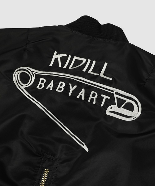 KIDILL(キディル)の「KIDILL × ALPHA INDUSTRIES COLLABORATION BABYART MA-1 FLIGHT JACKET EMBROIDERED PATCH ARTWORK BY TREVOR BROWN(MA-1・メンズ・ブラック・44)」の8枚目の写真