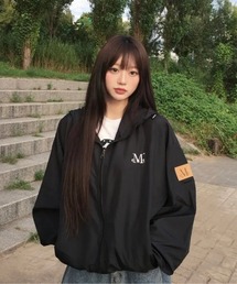 ◇MUCENT◇ブランド直輸入正規品/ミラノ シグネチャーロゴ フーデッドウィンドブレーカー Milan Signature Logo Hooded Windbreaker