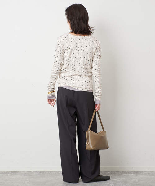 MILLER（ミラー）の「《追加2》miller SLOBE別注 SHEER RIB クルーネック（Tシャツ/カットソー・レディース・ホワイト/アイボリー/レッド/ライトグレー・FREE）」の20枚目の写真