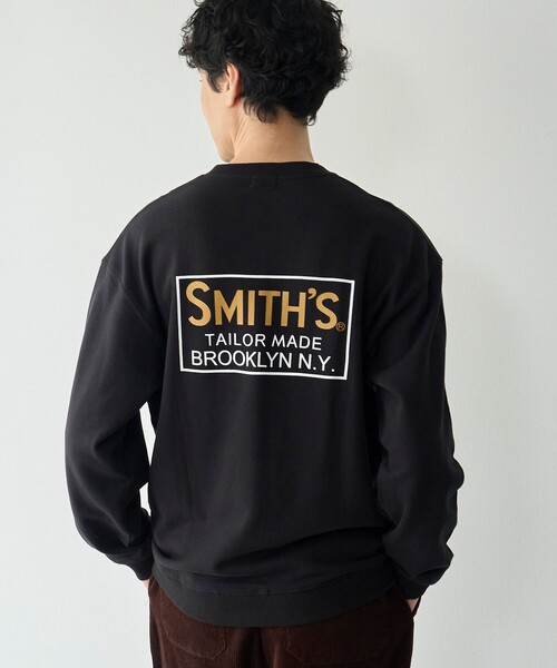 coen(コーエン)の「SMITH’S(スミス)別注クルーネックスウェット(スウェット・メンズ・ブラック/ベージュ/ネイビー・M/L/XL/S)」の1枚目の写真