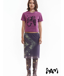 P.A.M.（パム）の「【P.A.M/パム】 COCO BANDANA MESH SKIRT - CHAR（スカート）」