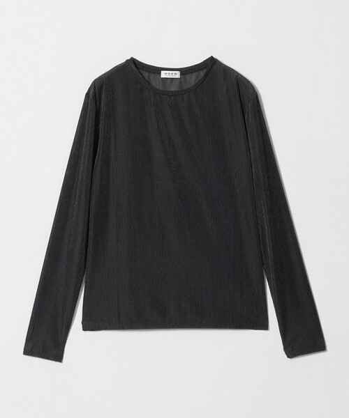 MARW UNITED ARROWS(マルゥ ユナイテッドアローズ)の「<MARW UNITED ARROWS>シアー ベロア リブ ロングスリーブ カットソー(Tシャツ/カットソー・レディース・ワイン/オフホワイト/ネイビー・FREE)」の15枚目の写真