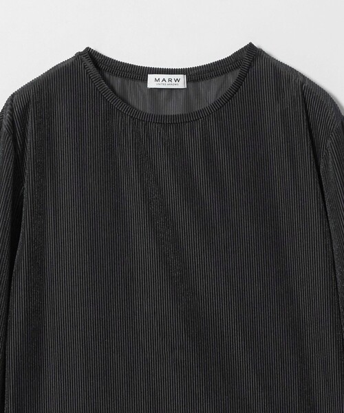 MARW UNITED ARROWS(マルゥ ユナイテッドアローズ)の「<MARW UNITED ARROWS>シアー ベロア リブ ロングスリーブ カットソー(Tシャツ/カットソー・レディース・ワイン/オフホワイト/ネイビー・FREE)」の17枚目の写真