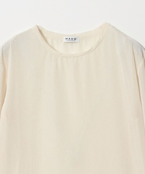 MARW UNITED ARROWS(マルゥ ユナイテッドアローズ)の「<MARW UNITED ARROWS>シアー ベロア リブ ロングスリーブ カットソー(Tシャツ/カットソー・レディース・ワイン/オフホワイト/ネイビー・FREE)」の21枚目の写真