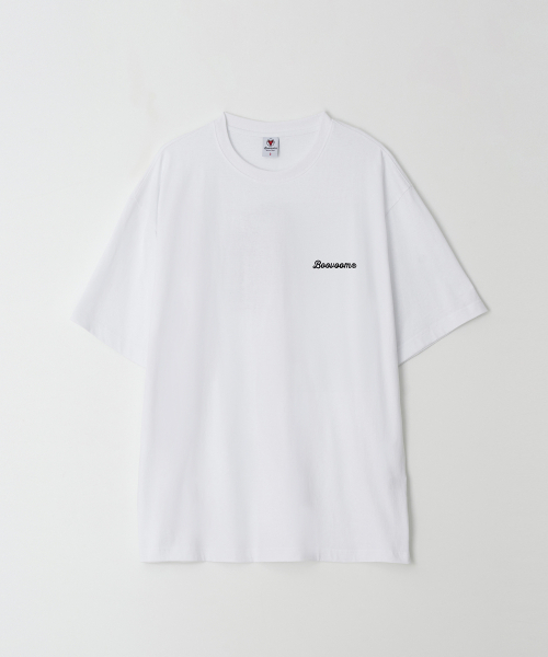 BOOVOOM（ブーブーム）の「[ビッグサイズ]オリジナルロゴ刺繍Tシャツ（Tシャツ/カットソー・メンズ・ホワイト/ブラック・XL/XXXL/XXL）」の6枚目の写真