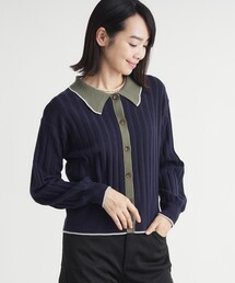 ハイショクポロ衿セーター