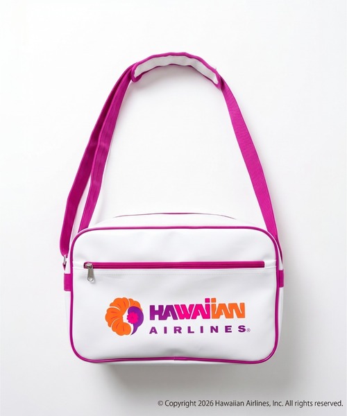 LOCALMOTION HAWAII(ローカルモーション ハワイ)の「ハワイアン航空エナメルバッグ(ショルダーバッグ・レディース・ホワイト・ONE SIZE)」の5枚目の写真