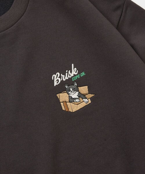 FREAK'S STORE(フリークスストア)の「限定展開 アニマル アソート ワンポイント刺繍 スウェット(スウェット・メンズ・グレー/チャコールグレー/オフホワイト/ブラック・LARGE/MEDIUM/X-LARGE)」の7枚目の写真
