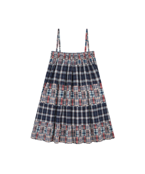TUOMIO（トゥオミオ）の「2-WAY PATCHWORK SKIRT [NAVY]（スカート・レディース・その他・F）」の3枚目の写真