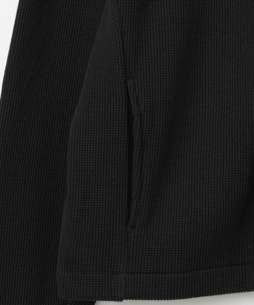 Millo Archive（ミロ アーカイブ）の「OBJECT STITCH ロングスリーブフードジップアップ [ブラック]（パーカー・レディース・その他・MEDIUM/LARGE/X-LARGE）」の4枚目の写真