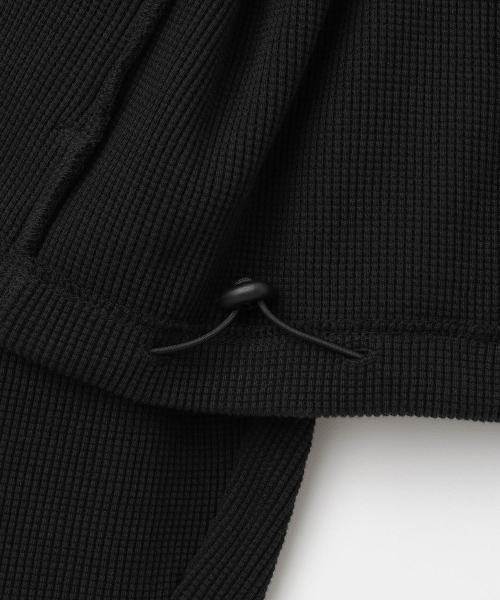Millo Archive（ミロ アーカイブ）の「OBJECT STITCH ロングスリーブフードジップアップ [ブラック]（パーカー・レディース・その他・MEDIUM/LARGE/X-LARGE）」の6枚目の写真