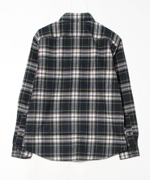 POLO RALPH LAUREN(ポロ ラルフ ローレン)の「クラシック フィット チェック フランネル ワークシャツ(シャツ/ブラウス・メンズ・ネイビー系1・M/S/XL/XS/L)」の2枚目の写真