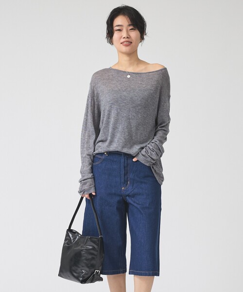 ROLLA'S(ローラス)の「【ROLLA'S / ローラス】CHARLOTTE CULOTTE / デニムハーフパンツ キュロット(デニムパンツ・レディース・インディゴブルー・26/25/24)」の3枚目の写真