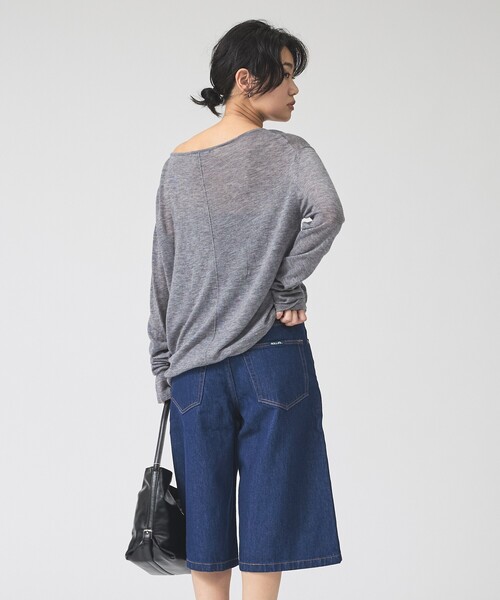 ROLLA'S(ローラス)の「【ROLLA'S / ローラス】CHARLOTTE CULOTTE / デニムハーフパンツ キュロット(デニムパンツ・レディース・インディゴブルー・26/25/24)」の4枚目の写真