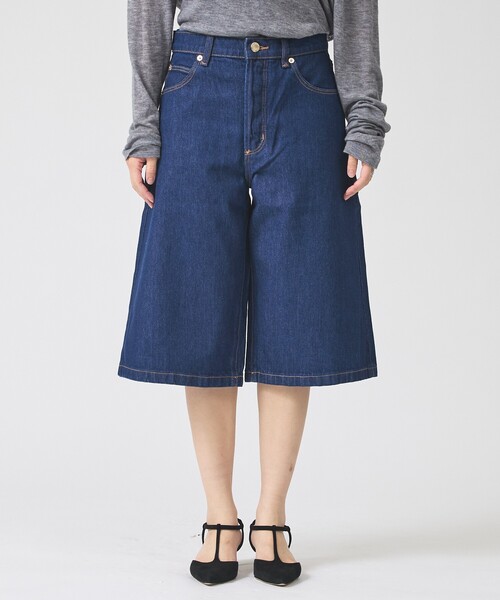 ROLLA'S(ローラス)の「【ROLLA'S / ローラス】CHARLOTTE CULOTTE / デニムハーフパンツ キュロット(デニムパンツ・レディース・インディゴブルー・26/25/24)」の8枚目の写真