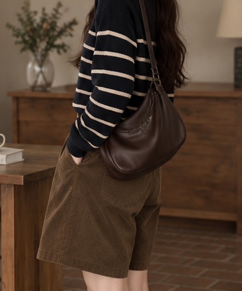 Chiina(チーナ)の「【Chiina】コーデュロイハーフパンツ(その他パンツ・レディース・ブラウン/ベージュ・SMALL/MEDIUM)」の3枚目の写真