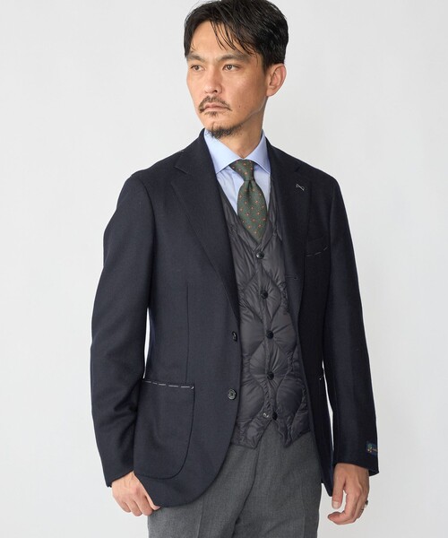 SHIPS(シップス)の「【SHIPS別注】TAION: 〈手洗い可能〉ダウン ジレ(ベスト・メンズ・コバルトブルー/ベージュ/オリーブ/ブラック・MEDIUM/SMALL/X-LARGE/LARGE)」の17枚目の写真