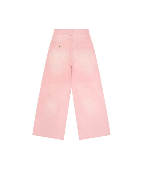 AAPE BY A BATHING APE(エーエイプバイアベイシングエイプ)の「AAPE DENIM PANTS(デニムパンツ・レディース・ライトピンク・MEDIUM/XX-SMALL/SMALL/X-SMALL)」の2枚目の写真