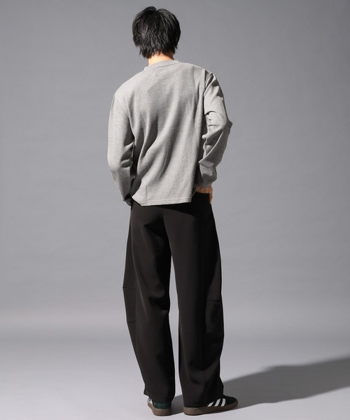 LAND MUSEUM(ランドミュージアム)の「LAND MUSEUM/ゴシックロゴヘンリーT(Tシャツ/カットソー・メンズ・グレー/ブラック・LARGE/MEDIUM)」の16枚目の写真