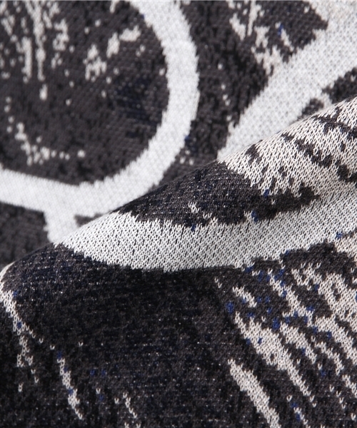 WRAPINKNOT(ラッピンノット)の「ニット アート Tシャツ(Tシャツ/カットソー・メンズ・ダークブルー/スカイブルー・3)」の8枚目の写真