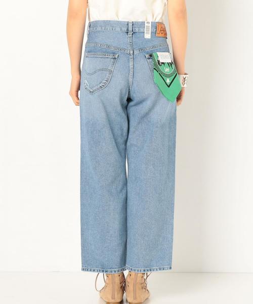 Lee(リー)の「Leeタックワイドパンツ(コバルトブルー)/Lee TUCK WIDE PT 75(デニムパンツ・レディース・コバルトブルー・MEDIUM/SMALL)」の3枚目の写真