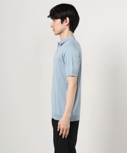 JOHN SMEDLEY(ジョンスメドレー)の「JOHN.S:POLO/N S/S(ポロシャツ・メンズ・ネイビー/ホワイト/ブラック/ライトブルー・MEDIUM/SMALL/LARGE)」の10枚目の写真