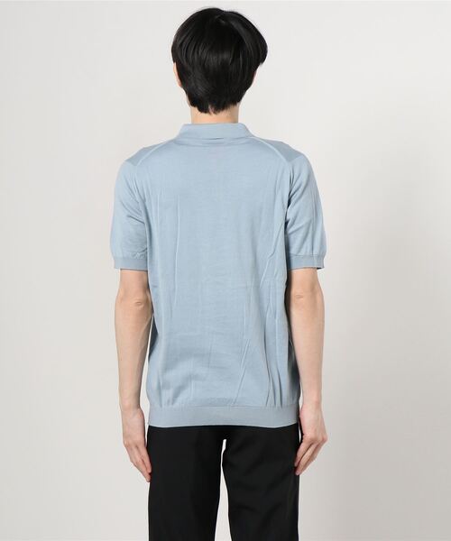 JOHN SMEDLEY(ジョンスメドレー)の「JOHN.S:POLO/N S/S(ポロシャツ・メンズ・ネイビー/ホワイト/ブラック/ライトブルー・MEDIUM/SMALL/LARGE)」の11枚目の写真