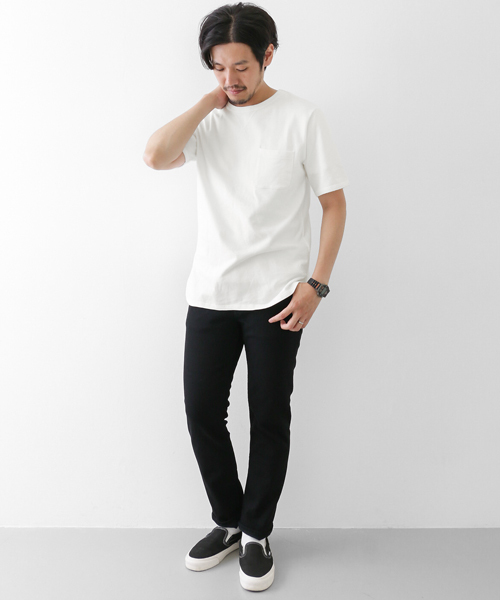 URBAN RESEARCH DOORS MENS（アーバンリサーチ ドアーズ メンズ）の「DOORS ミニ裏毛バインダーTee（Tシャツ/カットソー・メンズ・ホワイト/キャメル/カーキ/ブラック/グレー・38/40）」の6枚目の写真