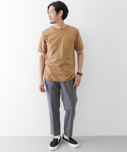 URBAN RESEARCH DOORS MENS（アーバンリサーチ ドアーズ メンズ）の「DOORS ミニ裏毛バインダーTee（Tシャツ/カットソー・メンズ・ホワイト/キャメル/カーキ/ブラック/グレー・38/40）」の9枚目の写真