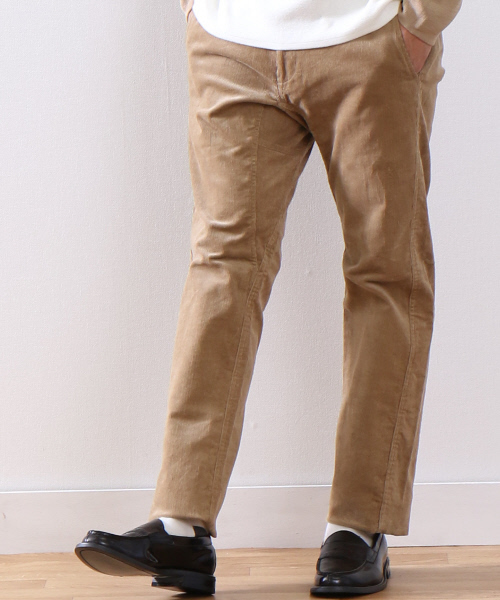 MYSELF ABAHOUSE（マイセルフアバハウス）の「ストレッチコールパンツ | マイセルフ（その他パンツ・メンズ・ネイビー/ベージュ/カーキ・LARGE/MEDIUM/SMALL）」の4枚目の写真