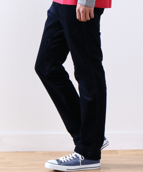 MYSELF ABAHOUSE（マイセルフアバハウス）の「ストレッチコールパンツ | マイセルフ（その他パンツ・メンズ・ネイビー/ベージュ/カーキ・LARGE/MEDIUM/SMALL）」の5枚目の写真