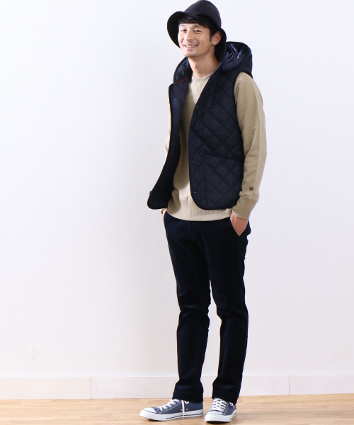 MYSELF ABAHOUSE（マイセルフアバハウス）の「ストレッチコールパンツ | マイセルフ（その他パンツ・メンズ・ネイビー/ベージュ/カーキ・LARGE/MEDIUM/SMALL）」の11枚目の写真