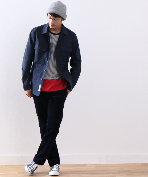 MYSELF ABAHOUSE（マイセルフアバハウス）の「ストレッチコールパンツ | マイセルフ（その他パンツ・メンズ・ネイビー/ベージュ/カーキ・LARGE/MEDIUM/SMALL）」の13枚目の写真